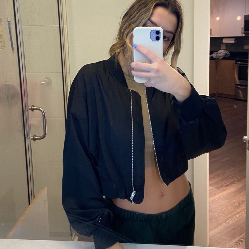 Cropped Silk Jacket